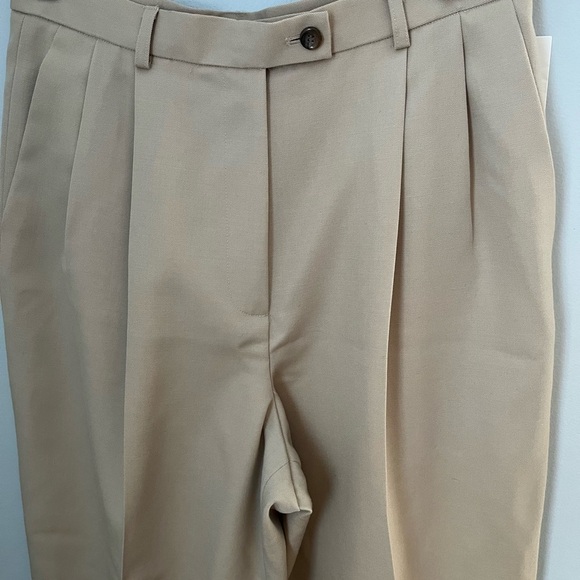 J. Crew Tan Pantsuit with Front Pleats and Relaxed Fit - Picture 3 of 11
